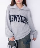 【ウィゴー/WEGO】のNEWYORKハーフジップニット 杢グレー|ID: prp329100004869354 ipo3291000000036288783