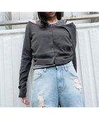 【ウィゴー/WEGO】のカーデドッキングレイヤードロンT スミクロ|ID: prp329100004869355 ipo3291000000036288792