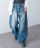 【ウィゴー/WEGO】のワイドカーブデニムパンツ デニム中濃加工色|ID: prp329100004869363 ipo3291000000036288861