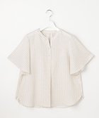 【エニィ スィス/any SiS】のスムージーポリエステル スキッパー ブラウス オフストライプ|ID: prp329100004869366 ipo3291000000036288895