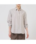 【ジェイ プレス/J.PRESS】のリネンMIX ストライプ シャツ ブラウス ブラウンストライプ系|ID: prp329100004869370 ipo3291000000036288942