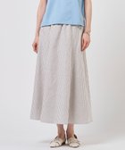 【ジェイ プレス/J.PRESS】のリネンMIX ストライプ フレア スカート 人気、トレンドファッション・服の通販 founy(ファニー) ファッション Fashion レディースファッション Fashion for Women スカート Skirts Aライン・フレアスカート A-Line & Flared Skirts 春 Spring ストライプ Stripe, Striped Pattern バンブー Bamboo, Bamboo Material フレア Flare, Flared 無地 Plain, Solid Color リゾート Resort, Vacation Style リネン Linen, Linen Fabric リラックス Relax, Relaxed Fit S/S・春夏 SS, Spring/Summer, Warm Season 夏 Summer エレガント 上品 Elegant thumbnail ブラウンストライプ系|ID: prp329100004869376 ipo3291000000036289009