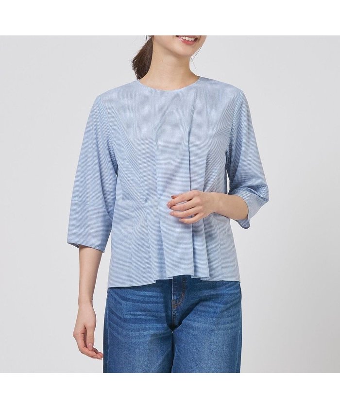 【ジェイ プレス/J.PRESS】のリネンminiチェック プルオーバー ブラウス インテリア・キッズ・メンズ・レディースファッション・服の通販 founy(ファニー) https://founy.com/ ファッション Fashion レディースファッション Fashion for Women トップス・カットソー Cut & Sew Tops シャツ・ブラウス・オフィスカジュアル Elegant Blouses & Button-Ups カジュアルプルオーバー・ニットトップス Pullovers & Knit Tops / Casual Pullovers インナー Innerwear 春 Spring ジャケット Jacket, Outerwear チェック Check, Plaid, Tartan デニム Denim, Jeans Material フィット Fit, Slim Fit ミックス Mix, Mixed Style リネン Linen, Linen Fabric リラックス Relax, Relaxed Fit ワイド Wide, Wide Fit S/S・春夏 SS, Spring/Summer, Warm Season 夏 Summer エレガント 上品 Elegant ビジネス 仕事 通勤 Business / Work / Commuting |ID: prp329100004869386 ipo3291000000036289133