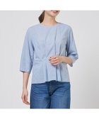 【ジェイ プレス/J.PRESS】のリネンminiチェック プルオーバー ブラウス サックスブルーギンガム系|ID: prp329100004869386 ipo3291000000036289136