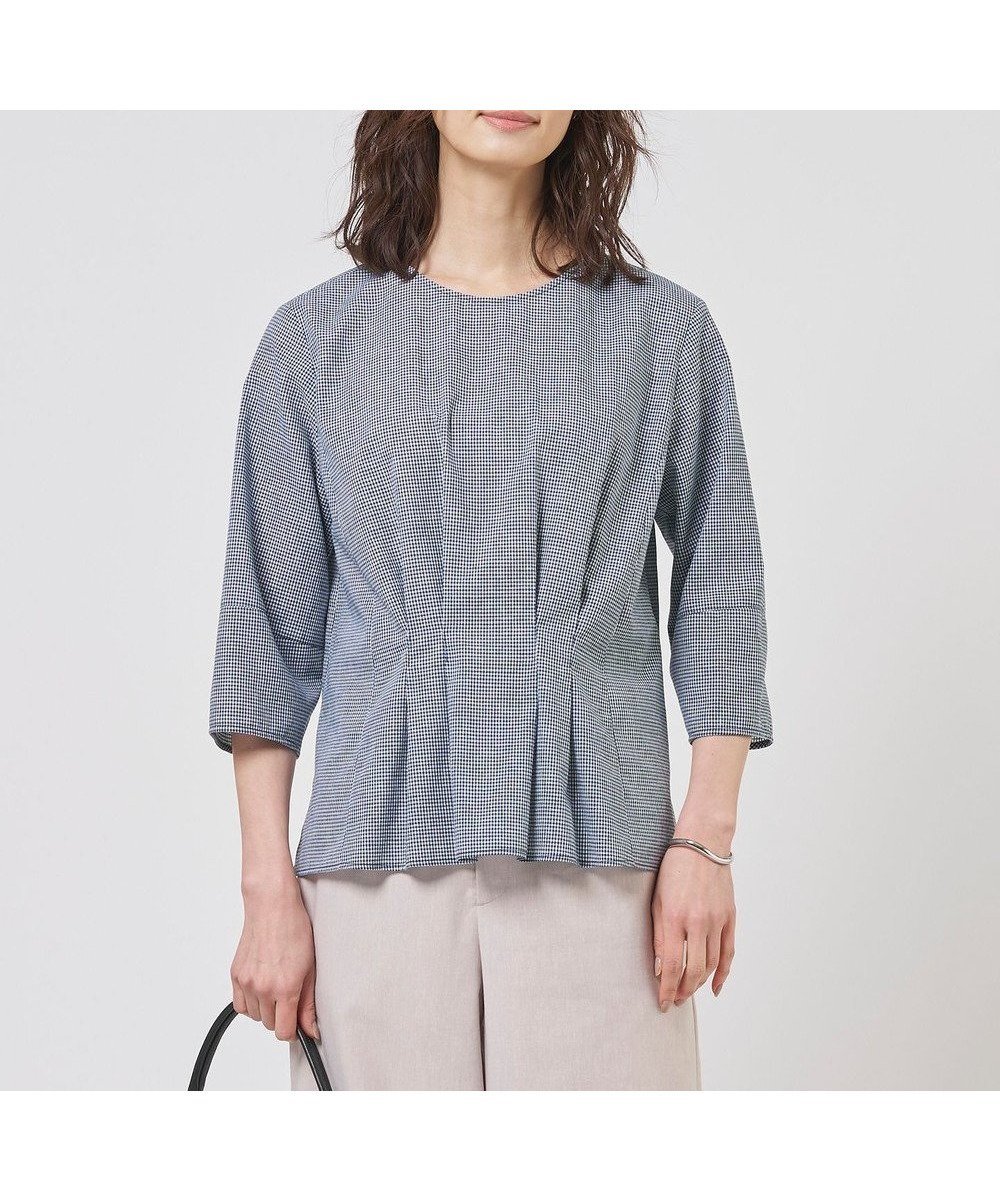 【ジェイ プレス/J.PRESS】のリネンminiチェック プルオーバー ブラウス インテリア・キッズ・メンズ・レディースファッション・服の通販 founy(ファニー) 　ファッション　Fashion　レディースファッション　Fashion for Women　トップス・カットソー　Cut & Sew Tops　シャツ・ブラウス・オフィスカジュアル　Elegant Blouses & Button-Ups　カジュアルプルオーバー・ニットトップス　Pullovers & Knit Tops / Casual Pullovers　インナー　Innerwear　春　Spring　ジャケット　Jacket, Outerwear　チェック　Check, Plaid, Tartan　デニム　Denim, Jeans Material　フィット　Fit, Slim Fit　ミックス　Mix, Mixed Style　リネン　Linen, Linen Fabric　リラックス　Relax, Relaxed Fit　ワイド　Wide, Wide Fit　S/S・春夏　SS, Spring/Summer, Warm Season　夏　Summer　エレガント 上品　Elegant　ビジネス 仕事 通勤　Business / Work / Commuting　ネイビーギンガム系|ID: prp329100004869386 ipo3291000000036289138