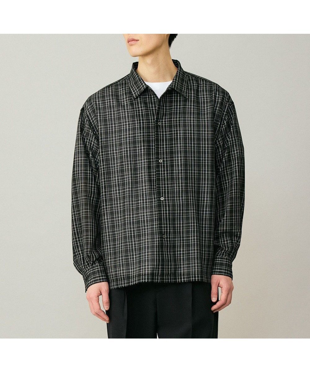 【アンフィーロ/UNFILO / MEN】のイージーケア エアリーシアーシャツ 人気、トレンドファッション・服の通販 founy(ファニー) 　ファッション　Fashion　レディースファッション　Fashion for Women　トップス・カットソー　Cut & Sew Tops　シャツ・ブラウス・オフィスカジュアル　Elegant Blouses & Button-Ups　エアリー　Airy Texture　春　Spring　カットソー　Cut and Sewn Top　軽量　Lightweight, Ultra Light　チェック　Check, Plaid, Tartan　リラックス　Relax, Relaxed Fit　楽ちん　Easy Fit, Comfortable　ワイド　Wide, Wide Fit　S/S・春夏　SS, Spring/Summer, Warm Season　おすすめ　Recommended / Our Picks　夏　Summer　エレガント 上品　Elegant　 other-1|ID: prp329100004869397 ipo3291000000036289217