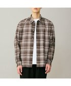【アンフィーロ/UNFILO / MEN】のイージーケア エアリーシアーシャツ ブラウンチェック|ID: prp329100004869397 ipo3291000000036289220