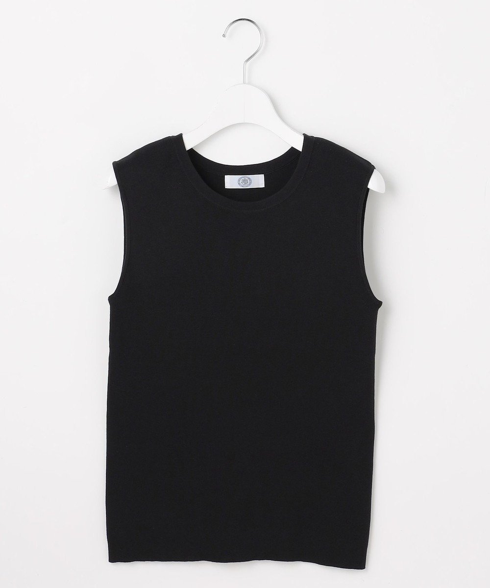 【ジェイ プレス/J.PRESS】のFINE COTTON SLEEVELESS タンクトップ インテリア・キッズ・メンズ・レディースファッション・服の通販 founy(ファニー) 　ファッション　Fashion　レディースファッション　Fashion for Women　トップス・カットソー　Cut & Sew Tops　インド　Indian Textile　インナー　Innerwear　カーディガン　Cardigan, Knitwear　クール　Cool, Chic　シルバー　Silver, Metallic Silver　ジャケット　Jacket, Outerwear　タンク　Tank Top, Sleeveless Top　リラックス　Relax, Relaxed Fit　レーシー　Lacy, Lace-Like　A/W・秋冬　Autumn/Winter　S/S・春夏　SS, Spring/Summer, Warm Season　夏　Summer　エレガント 上品　Elegant　ブラック系|ID: prp329100004869401 ipo3291000000036289253
