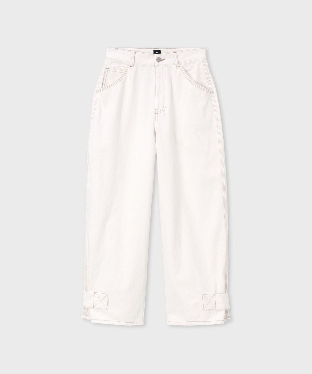 【ポール スミス/Paul Smith】のウィメンズ コントラストステッチ カーペンターパンツ インテリア・キッズ・メンズ・レディースファッション・服の通販 founy(ファニー) 　ファッション　Fashion　レディースファッション　Fashion for Women　パンツ　Pants & Trousers　おすすめ　Recommended / Our Picks　コンパクト　Compact, Small Size　パッチ　Patch, Appliqué　フェミニン　Feminine, Girly　ポケット　Pocket, Pocket Detail　モダン　Modern, Contemporary　リラックス　Relax, Relaxed Fit　ループ　Loop, Loop Knit　ワーク　Workwear, Utility Style　夏　Summer　S/S・春夏　SS, Spring/Summer, Warm Season　A/W・秋冬　Autumn/Winter　ホワイト|ID: prp329100004869402 ipo3291000000036289264