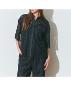 【グレース コンチネンタル/GRACE CONTINENTAL】のレースコンビシャツ ブラック|ID: prp329100004869407 ipo3291000000036289312