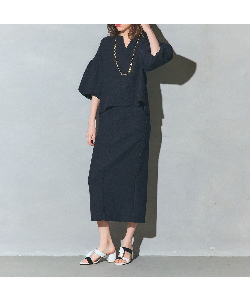 【グレース コンチネンタル/GRACE CONTINENTAL】のジャージペンシルスカート インテリア・キッズ・メンズ・レディースファッション・服の通販 founy(ファニー) 　ファッション　Fashion　レディースファッション　Fashion for Women　スカート　Skirts　シンプル　Simple, Minimal　ペンシル　Pencil, Pencil Skirt　夏　Summer　春　Spring　S/S・春夏　SS, Spring/Summer, Warm Season　ブラック|ID: prp329100004869409 ipo3291000000036289328