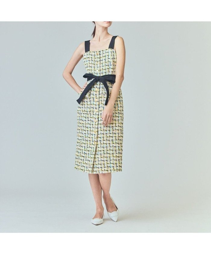 【グレース コンチネンタル/GRACE CONTINENTAL】のチュールヤーンツイードワンピース インテリア・キッズ・メンズ・レディースファッション・服の通販 founy(ファニー) https://founy.com/ ファッション Fashion レディースファッション Fashion for Women ワンピース Dresses フォーマル・パーティードレス・結婚式用ドレス Elegant & Casual Dresses イエロー Yellow 春 Spring クラシカル Classical, Vintage-Inspired ジャケット Jacket, Outerwear スペシャル Special, Limited Edition セットアップ Set-Up, Coordinated Outfit チェック Check, Plaid, Tartan チュール Tulip, Tulip Motif ツイード Twill, Twill Weave ドレス Dress, One-Piece ハイネック High Neck, Mock Neck フランス France, French リボン Ribbon, Bow S/S・春夏 SS, Spring/Summer, Warm Season おすすめ Recommended / Our Picks 夏 Summer |ID: prp329100004869412 ipo3291000000036289348