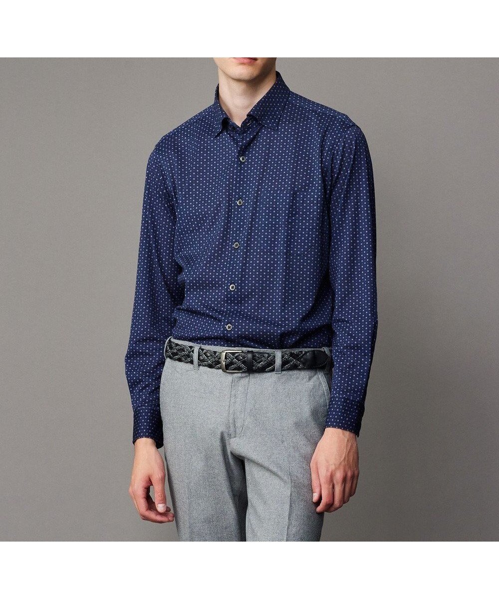 【ジョセフ アブード/JOSEPH ABBOUD / MEN】の【綿100%・ストレッチ・イージーケア】コンフォートジャージー プリント シャツ インテリア・キッズ・メンズ・レディースファッション・服の通販 founy(ファニー) 　ファッション　Fashion　メンズファッション　Fashion for Men　トップス・カットソー　Cut & Sew Tops　メンズシャツ　Shirts　ジャケット　Jacket, Outerwear　ストレッチ　Stretch, Stretchy Fabric　プリント　Print, Printed Pattern　夏　Summer　S/S・春夏　SS, Spring/Summer, Warm Season　A/W・秋冬　Autumn/Winter　ネイビー系5|ID: prp329100004869599 ipo3291000000036293180