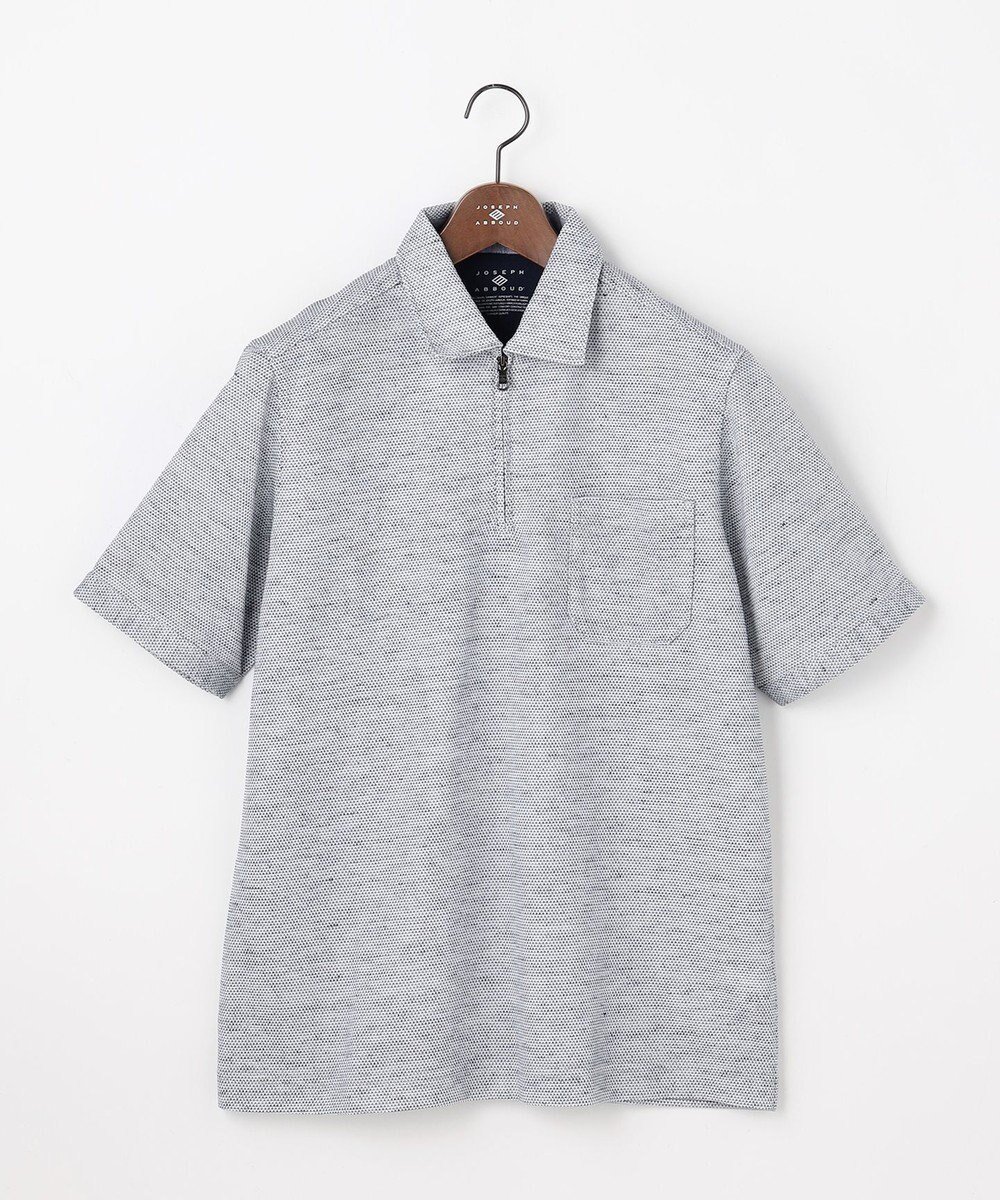 【ジョセフ アブード/JOSEPH ABBOUD / MEN】の【フランス産リネン×日本の技術・清涼感】ノルマンディリネントップジャージ ジップ ポロシャツ インテリア・キッズ・メンズ・レディースファッション・服の通販 founy(ファニー) 　ファッション　Fashion　メンズファッション　Fashion for Men　トップス・カットソー　Cut & Sew Tops　メンズシャツ　Shirts　ポロシャツ / きれいめカジュアルスタイル　Polo Shirts　インナー　Innerwear　ウォッシャブル　Machine Washable　春　Spring　軽量　Lightweight, Ultra Light　ジップ　Zip, Zipper　ジャケット　Jacket, Outerwear　ストレッチ　Stretch, Stretchy Fabric　スポーティ　Sporty, Casual Athletic　フランス　France, French　ポロシャツ　Polo Shirt, Collared Tee　メランジ　Melange, Mixed Yarn　リネン　Linen, Linen Fabric　リラックス　Relax, Relaxed Fit　S/S・春夏　SS, Spring/Summer, Warm Season　おすすめ　Recommended / Our Picks　夏　Summer　旅行　Travel　ビジネス 仕事 通勤　Business / Work / Commuting　ブルー系|ID: prp329100004869613 ipo3291000000036293253