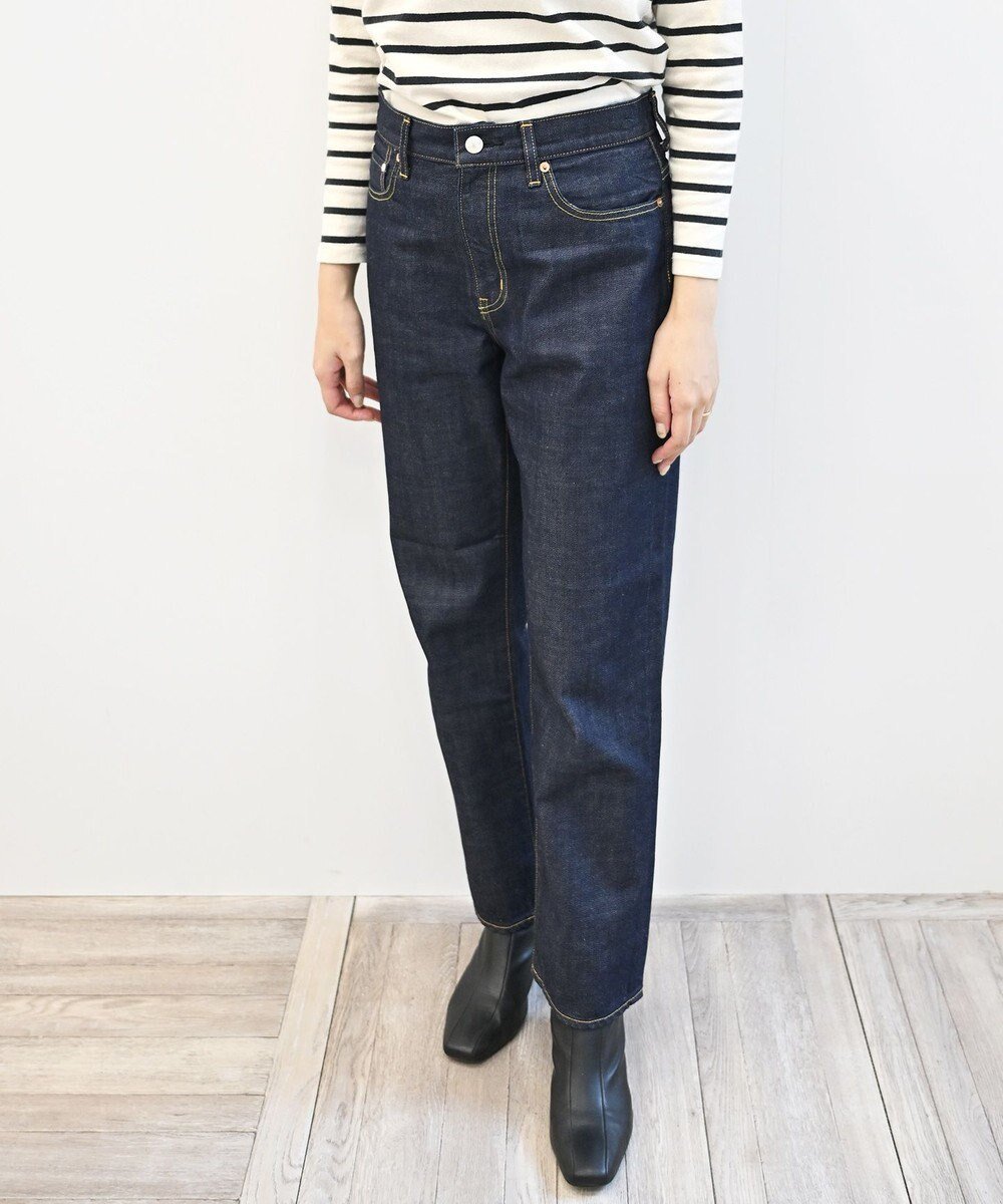 【サキュウ/caqu】のFS rollup boy s Ⅲ 定番ボーイフィットデニム インテリア・キッズ・メンズ・レディースファッション・服の通販 founy(ファニー) 　ファッション　Fashion　レディースファッション　Fashion for Women　パンツ　Pants & Trousers　デニムパンツ・ジーンズ・美脚デニム　Denim Jeans & Pants　インディゴ　Indigo Denim　コーティング　Coating, Coated Finish　ジーンズ　Jeans, Denim Pants　ストレート　Straight, Straight Cut　スマート　Smart, Elegant　センター　Center, Center Line　テーパード　Tapered, Tapered Pants　デニム　Denim, Jeans Material　定番　Standard, Basic Item　フィット　Fit, Slim Fit　A/W・秋冬　Autumn/Winter　S/S・春夏　SS, Spring/Summer, Warm Season　夏　Summer　re.birth|ID: prp329100004869626 ipo3291000000036293321