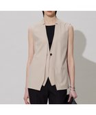 【アイシービー/iCB】の【接触冷感・UVカット・洗える】 T/Rドライリネン ジレ ベージュ系|ID: prp329100004869628 ipo3291000000036293327