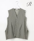 【23区/NIJYUSANKU】の【R(アール)】ジオメトリックプリント ハンカチヘム ブラウス ジオメトリックプリント|ID: prp329100004869629 ipo3291000000036293329