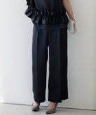 【23区/NIJYUSANKU】の【APPLAUDIR】クリアダブルサテン ワイドシルエットパンツ ネイビー系|ID: prp329100004869632 ipo3291000000036293351