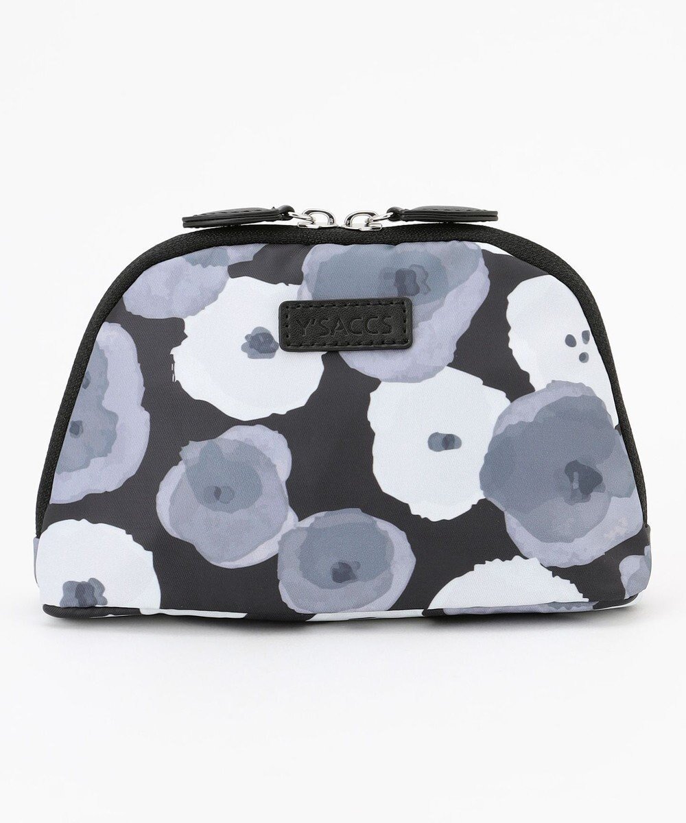 【イザック/Y'SACCS】の総柄プリントハーフムーンポーチ インテリア・キッズ・メンズ・レディースファッション・服の通販 founy(ファニー) 　ファッション　Fashion　レディースファッション　Fashion for Women　ミニ財布・二つ折り財布　Wallets & Card Cases　ポーチ&ミニバッグ　Pouches & Mini Bags　おすすめ　Recommended / Our Picks　コンビ　Combo, Combination Style　スマート　Smart, Elegant　ダブル　Double, Double-Breasted　プリント　Print, Printed Pattern　ポケット　Pocket, Pocket Detail　ポーチ　Pouch, Small Case　財布　Wallet, Purse　グレー|ID: prp329100004869633 ipo3291000000036293355