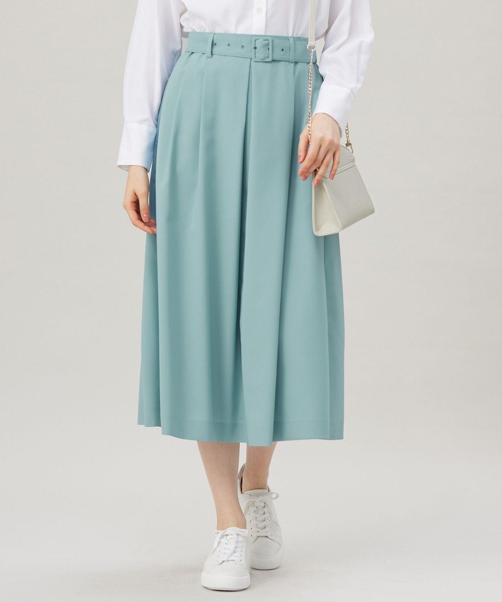 【自由区/JIYU-KU】の【洗える】ストレッチライトツイル スカート 人気、トレンドファッション・服の通販 founy(ファニー) 　ファッション　Fashion　レディースファッション　Fashion for Women　スカート　Skirts　おすすめ　Recommended / Our Picks　コンパクト　Compact, Small Size　ストレッチ　Stretch, Stretchy Fabric　フレア　Flare, Flared　夏　Summer　春　Spring　S/S・春夏　SS, Spring/Summer, Warm Season　洗える　Machine Washable　 other-1|ID: prp329100004869635 ipo3291000000036293372