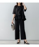 【組曲/KUMIKYOKU】の【WEB限定】ジョーゼットジャージーワイド パンツ ブラック系|ID: prp329100004869640 ipo3291000000036293398