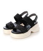 【モード エ ジャコモ/MODE ET JACOMO】のMODE ET JACOMO ボリュームソールグリッターサンダル 人気、トレンドファッション・服の通販 founy(ファニー) ファッション Fashion レディースファッション Fashion for Women 春 Spring クール Cool, Chic グリッター Glitter, Sparkle サンダル Sandals, Summer Shoes シューズ Shoes, Footwear S/S・春夏 SS, Spring/Summer, Warm Season 夏 Summer thumbnail ブラックメタリック|ID: prp329100004869643 ipo3291000000036293417