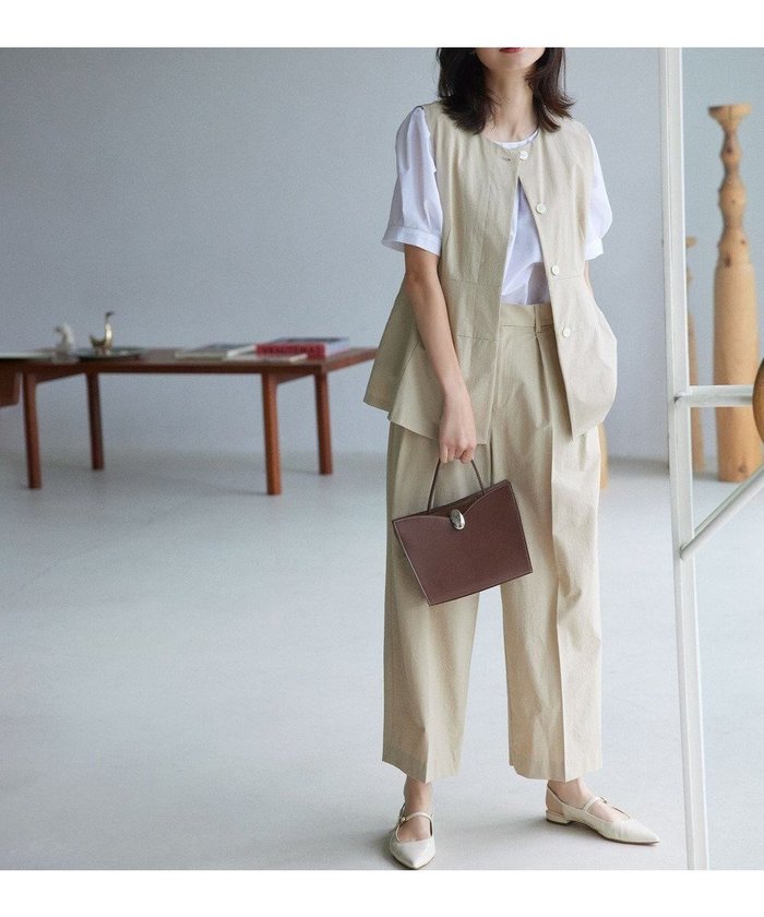 【組曲/KUMIKYOKU】のスーパーライトストレッチ ワイドパンツ インテリア・キッズ・メンズ・レディースファッション・服の通販 founy(ファニー) https://founy.com/ ファッション Fashion レディースファッション Fashion for Women パンツ Pants & Trousers 春 Spring コンパクト Compact, Small Size ストレッチ Stretch, Stretchy Fabric ストレート Straight, Straight Cut フィット Fit, Slim Fit ワイド Wide, Wide Fit S/S・春夏 SS, Spring/Summer, Warm Season おすすめ Recommended / Our Picks 夏 Summer |ID: prp329100004869644 ipo3291000000036293422