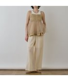 【グレース コンチネンタル/GRACE CONTINENTAL】のタフタチュールキャミ ベージュ|ID: prp329100004869645 ipo3291000000036293427