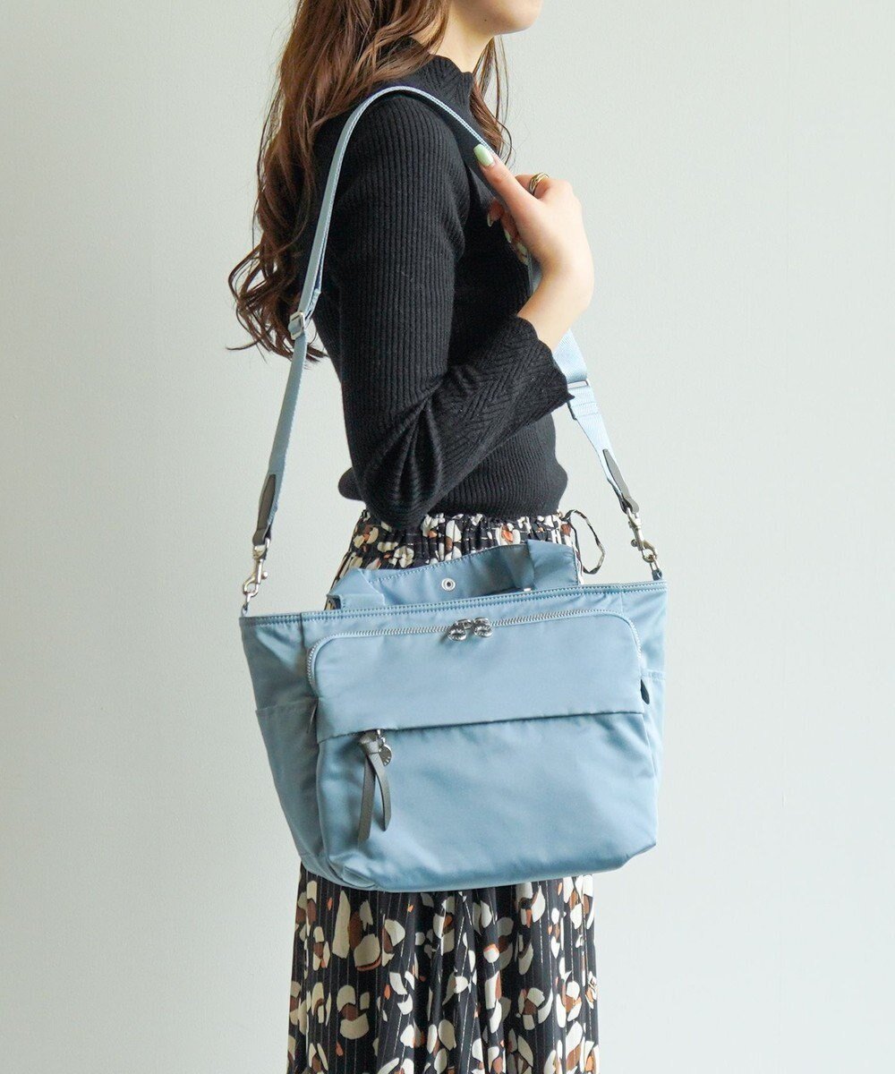 【エースバッグズアンドラゲッジ/ACE BAGS & LUGGAGE】のPROGRES サージュ トートバッグ 68374 プログレ ショルダーバッグ 2WAY インテリア・キッズ・メンズ・レディースファッション・服の通販 founy(ファニー) ファッション Fashion レディースファッション Fashion for Women バッグ Bags エレガント 上品 Elegant クッション Cushion, Throw Pillow ショルダー Shoulder, Shoulder Strap シンプル Simple, Minimal スーツケース キャリーケース Suitcase / Carry Case セットアップ Set-Up, Coordinated Outfit チャーム Charm, Pendant トラベル Travel, Travel Gear フロント Front, Front Design ポケット Pocket, Pocket Detail リボン Ribbon, Bow 旅行 Travel ブルーグレー|ID: prp329100004869646 ipo3291000000036293434