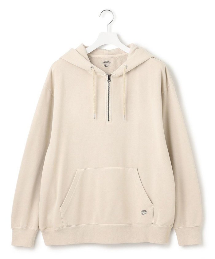 【ジェイプレスヨークストリート/J.PRESS YORK STREET】の【UNISEX】プルオーバーパーカー / ハーフジップ インテリア・キッズ・メンズ・レディースファッション・服の通販 founy(ファニー) https://founy.com/ ファッション Fashion レディースファッション Fashion for Women トップス・カットソー Cut & Sew Tops レディースパーカー・カジュアルフーディー Casual Hoodies & Sweatshirts カジュアルプルオーバー・ニットトップス Pullovers & Knit Tops / Casual Pullovers ヴィンテージ Vintage Style シンプル Simple, Minimal パーカー Hoodie, Parka ユニセックス Unisex, Genderless リラックス Relax, Relaxed Fit A/W・秋冬 Autumn/Winter S/S・春夏 SS, Spring/Summer, Warm Season 夏 Summer |ID: prp329100004869653 ipo3291000000036293478