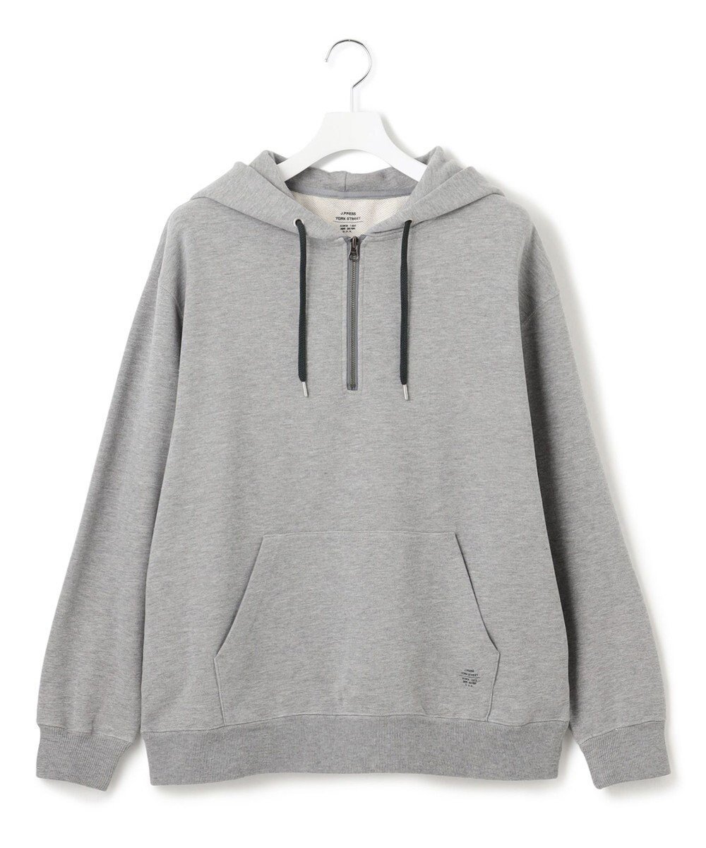 【ジェイプレスヨークストリート/J.PRESS YORK STREET】の【UNISEX】プルオーバーパーカー / ハーフジップ インテリア・キッズ・メンズ・レディースファッション・服の通販 founy(ファニー) 　ファッション　Fashion　レディースファッション　Fashion for Women　トップス・カットソー　Cut & Sew Tops　レディースパーカー・カジュアルフーディー　Casual Hoodies & Sweatshirts　カジュアルプルオーバー・ニットトップス　Pullovers & Knit Tops / Casual Pullovers　ヴィンテージ　Vintage Style　シンプル　Simple, Minimal　パーカー　Hoodie, Parka　ユニセックス　Unisex, Genderless　リラックス　Relax, Relaxed Fit　A/W・秋冬　Autumn/Winter　S/S・春夏　SS, Spring/Summer, Warm Season　夏　Summer　ライトグレー系|ID: prp329100004869653 ipo3291000000036293480