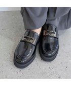 【モード エ ジャコモ/MODE ET JACOMO】のcarino 【レイン対応】厚底メタルモチーフローファー 人気、トレンドファッション・服の通販 founy(ファニー) ファッション Fashion レディースファッション Fashion for Women おすすめ Recommended / Our Picks クール Cool, Chic シューズ Shoes, Footwear シンプル Simple, Minimal スタイリッシュ Stylish, Fashionable トレンド Trend, Trending Now フェミニン Feminine, Girly メタル Metal, Metal Parts モチーフ Motif, Design Theme レイン Rain, Rainproof エレガント 上品 Elegant ビジネス 仕事 通勤 Business / Work / Commuting 厚底 Platform Shoes thumbnail ブラック|ID: prp329100004869655 ipo3291000000036293487