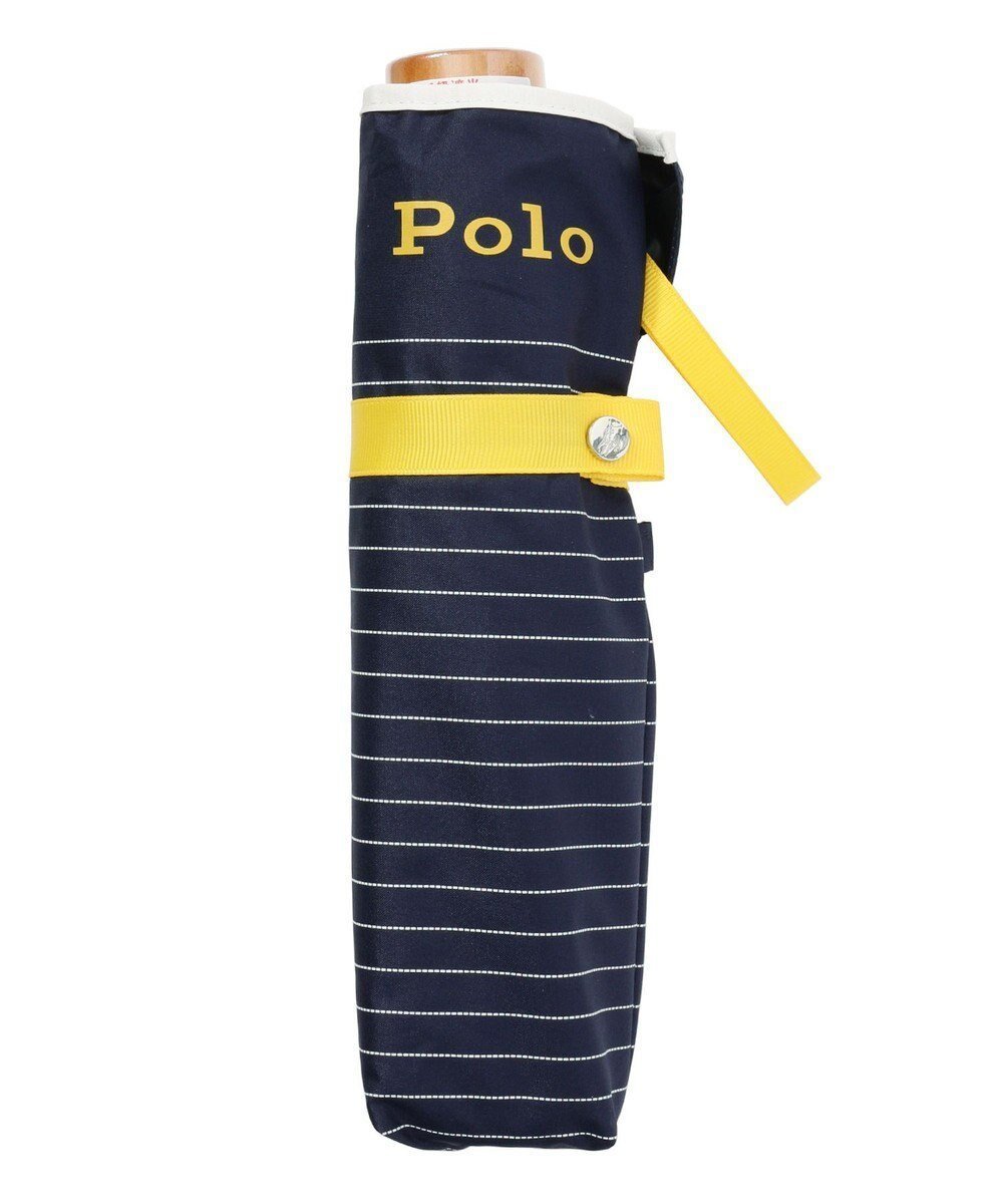【ムーンバット/MOONBAT】のPOLO RALPH LAUREN 晴雨兼用日傘 折りたたみ傘 ボーダー×パイピング/一級遮光 遮熱 UV インテリア・キッズ・メンズ・レディースファッション・服の通販 founy(ファニー) 　ファッション　Fashion　レディースファッション　Fashion for Women　レイングッズ・傘・晴雨兼用傘　Umbrellas & Rain Gear　アイビー　Ivy Pattern　傘　Umbrella, Parasol　ニューヨーク　New York, NYC Style　パイピング　Piping, Trim Design　ボーダー　Border, Stripe　日傘　Parasol, UV Umbrella　ディープブルー|ID: prp329100004869658 ipo3291000000036293500