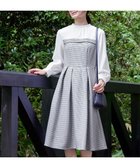 【ティアクラッセ/Tiaclasse】の【洗える】ビスチェ風ツイードチェックドッキングワンピース オフホワイト|ID: prp329100004869659 ipo3291000000036293517