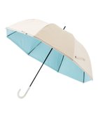 【ムーンバット/MOONBAT】のestaa 晴雨兼用 長傘 ボーダーテープリボン 日傘 遮光 遮熱 UV ベージュ|ID: prp329100004869666 ipo3291000000036293577