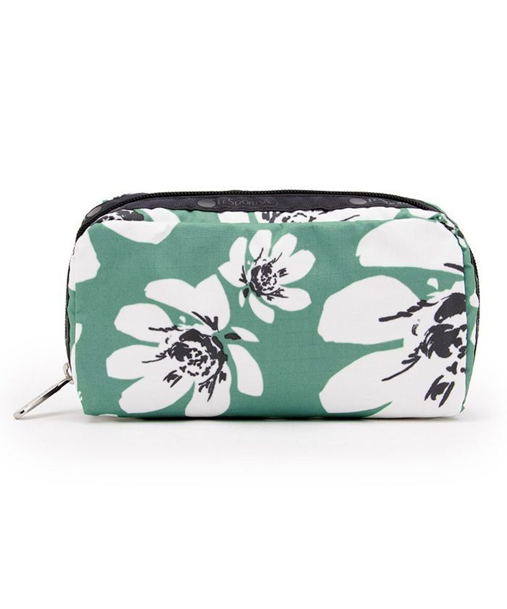 【レスポートサック/LeSportsac】のRECTANGULAR COSMETIC/トロピカルガーデングリーン インテリア・キッズ・メンズ・レディースファッション・服の通販 founy(ファニー) 　ファッション　Fashion　レディースファッション　Fashion for Women　ミニ財布・二つ折り財布　Wallets & Card Cases　ポーチ&ミニバッグ　Pouches & Mini Bags　ガーデン　Garden, Gardening　スクエア　Square, Square Shape　フラワー　Flower, Floral　プリント　Print, Printed Pattern　ポケット　Pocket, Pocket Detail　ポーチ　Pouch, Small Case　モチーフ　Motif, Design Theme　エレガント 上品　Elegant　財布　Wallet, Purse　トロピカルガーデングリーン|ID: prp329100004869668 ipo3291000000036293585