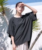 【ティアクラッセ/Tiaclasse】の【洗える】ワイドスリーブドルマンブラウス チャコールグレー|ID: prp329100004869669 ipo3291000000036293589