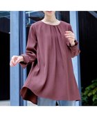 【ティアクラッセ/Tiaclasse】の【洗える】フロントタックバックギャザーフレアチュニックブラウス ピンク|ID: prp329100004869670 ipo3291000000036293592