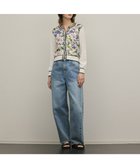 【グレース コンチネンタル/GRACE CONTINENTAL】のフラワープリントニットカーディガン ホワイト|ID: prp329100004869674 ipo3291000000036293639