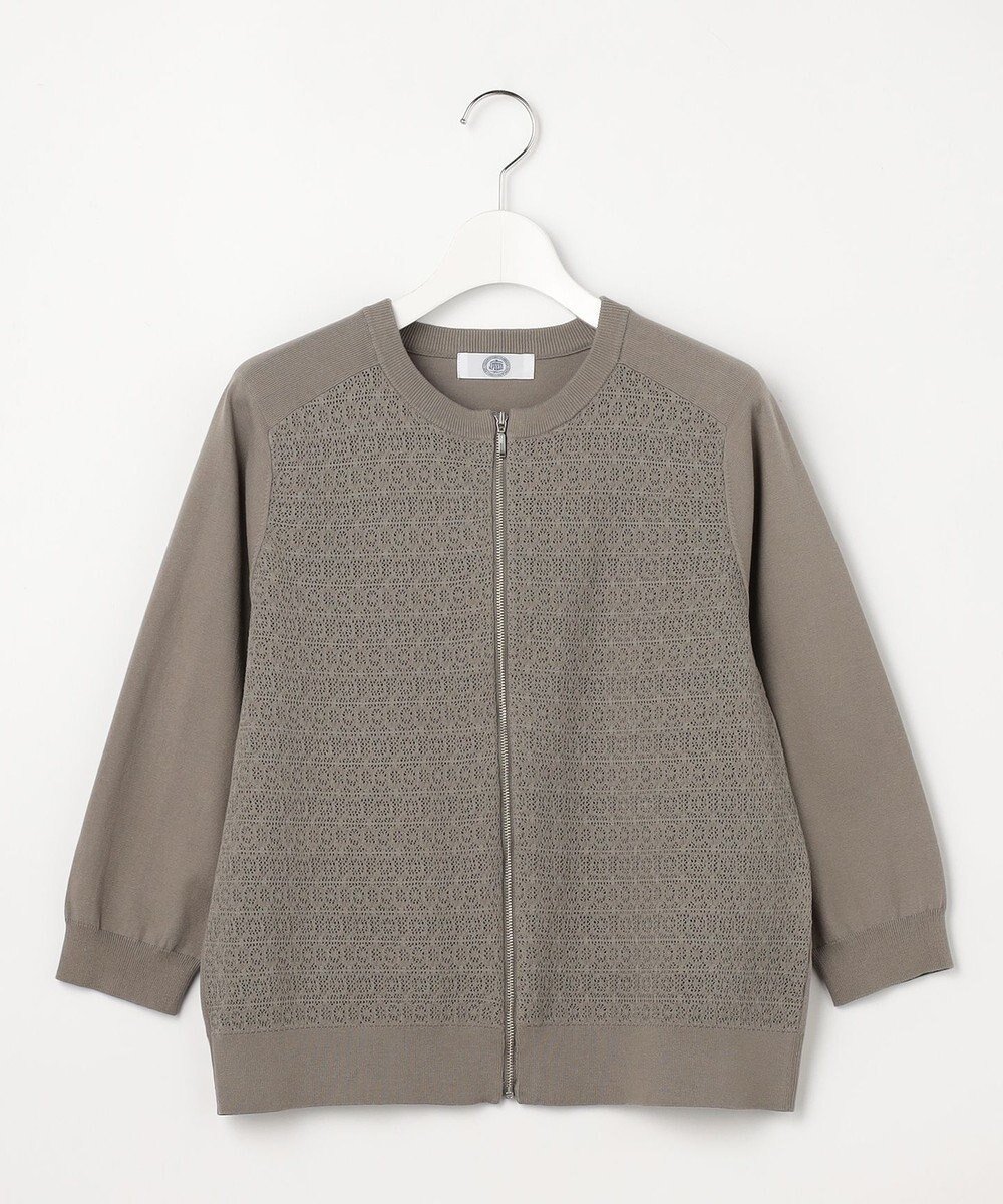 【ジェイ プレス/J.PRESS】のLace Jacquard ニット ブルゾン インテリア・キッズ・メンズ・レディースファッション・服の通販 founy(ファニー) 　ファッション　Fashion　レディースファッション　Fashion for Women　アウター　Coat / Outerwear Collection　レディースジャケット・軽アウター　Jackets　ブルゾンジャケット・スポーティアウター　Blouson Jackets　エレガント 上品　Elegant　春　Spring　カーディガン　Cardigan, Knitwear　ジャケット　Jacket, Outerwear　ストレッチ　Stretch, Stretchy Fabric　透かし　Cut-Out, Lacework　ブルゾン　Blouson, Bomber Jacket　S/S・春夏　SS, Spring/Summer, Warm Season　夏　Summer　モカ系|ID: prp329100004869675 ipo3291000000036293644