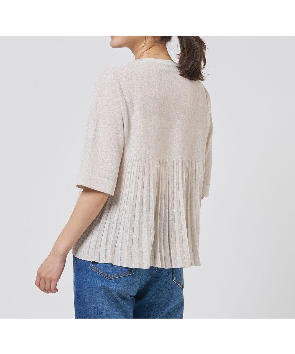 【ジェイ プレス/J.PRESS】のVis/Pe スパーク バックプリーツ ニット インテリア・キッズ・メンズ・レディースファッション・服の通販 founy(ファニー) 　ファッション　Fashion　レディースファッション　Fashion for Women　トップス・カットソー　Cut & Sew Tops　ニット　Knit Tops & Sweaters　春　Spring　シンプル　Simple, Minimal　セーター　Sweater, Knitwear　ドレープ　Drape, Draping Fabric　バランス　Balance, Style Balance　フロント　Front, Front Design　プリーツ　Pleats, Pleated　リラックス　Relax, Relaxed Fit　ワイド　Wide, Wide Fit　S/S・春夏　SS, Spring/Summer, Warm Season　おすすめ　Recommended / Our Picks　夏　Summer　エレガント 上品　Elegant　ナチュラル系|ID: prp329100004869678 ipo3291000000036293658
