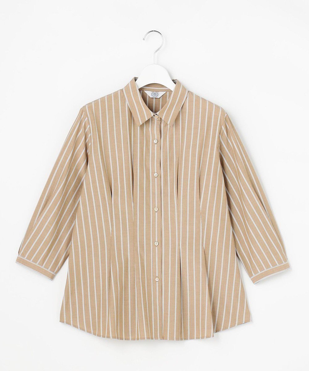 【ジェイ プレス/J.PRESS】のTC ハイカウントストライプ シャツ ブラウス インテリア・キッズ・メンズ・レディースファッション・服の通販 founy(ファニー) 　ファッション　Fashion　レディースファッション　Fashion for Women　トップス・カットソー　Cut & Sew Tops　シャツ・ブラウス・オフィスカジュアル　Elegant Blouses & Button-Ups　シンプル　Simple, Minimal　スウェット / スエット　Sweatshirt, Sweatwear　ストライプ　Stripe, Striped Pattern　ボックス　Boxy, Box Shape　夏　Summer　春　Spring　S/S・春夏　SS, Spring/Summer, Warm Season　A/W・秋冬　Autumn/Winter　モカストライプ系|ID: prp329100004869681 ipo3291000000036293668