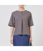 【ジェイ プレス/J.PRESS】のリネンバイオシャンブレー ブラウス ブラウン系|ID: prp329100004869683 ipo3291000000036293676
