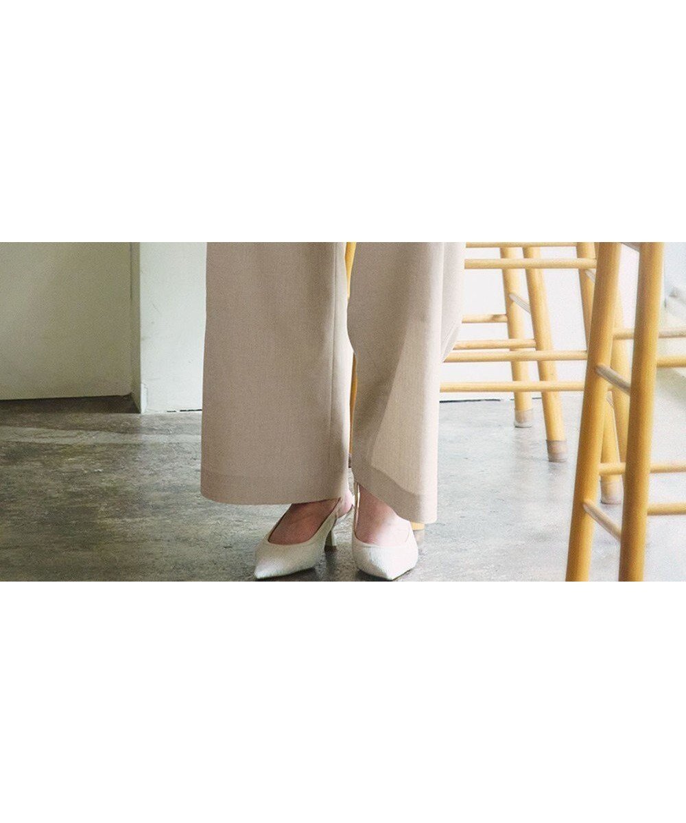 【23区/NIJYUSANKU】の【洗える】トリアセスラブストレッチ ワイド パンツ インテリア・キッズ・メンズ・レディースファッション・服の通販 founy(ファニー) ファッション Fashion レディースファッション Fashion for Women パンツ Pants & Trousers 春 Spring 洗える Machine Washable シンプル Simple, Minimal ストレッチ Stretch, Stretchy Fabric セットアップ Set-Up, Coordinated Outfit マニッシュ Mannish, Boyish ワイド Wide, Wide Fit S/S・春夏 SS, Spring/Summer, Warm Season 夏 Summer 2025年 2025 2025春夏・S/S Spring/Summer 2025 SS25 ベージュ系|ID: prp329100004869687 ipo3291000000036293692