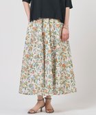 【ジェイ プレス/J.PRESS】のスパンボタニカル プリント ロング フレア スカート オフ系|ID: prp329100004869846 ipo3291000000036294878