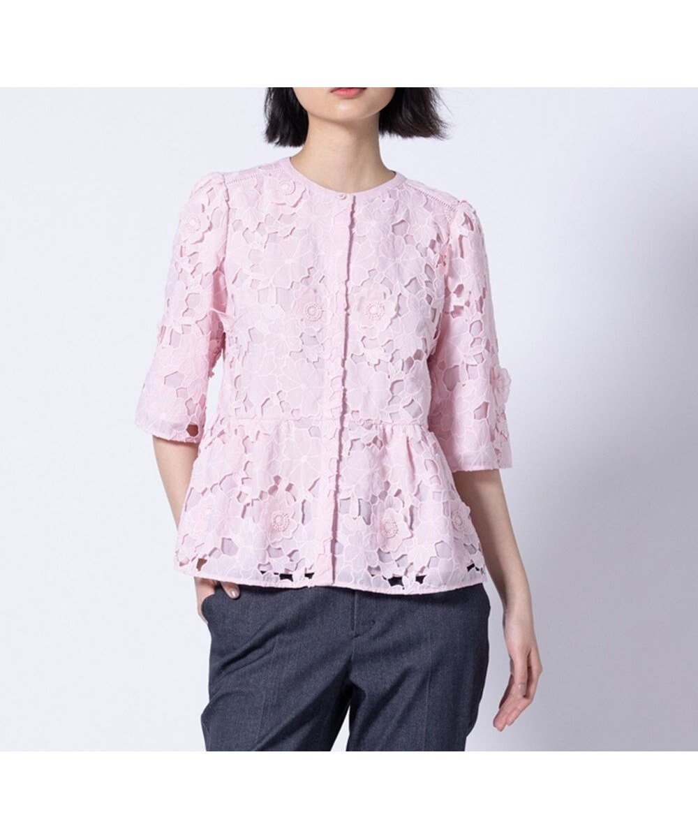 【トッカ/TOCCA】の【消臭】FLOATING FLOWER ブラウス インテリア・キッズ・メンズ・レディースファッション・服の通販 founy(ファニー) ファッション Fashion レディースファッション Fashion for Women トップス・カットソー Cut & Sew Tops シャツ・ブラウス・オフィスカジュアル Elegant Blouses & Button-Ups 2025年 2025 2025春夏・S/S Spring/Summer 2025 SS25 おすすめ Recommended / Our Picks アイレット Eyelet Lace デニム Denim, Jeans Material フラワー Flower, Floral モチーフ Motif, Design Theme 夏 Summer 春 Spring S/S・春夏 SS, Spring/Summer, Warm Season ピンク|ID: prp329100004869852 ipo3291000000036294901
