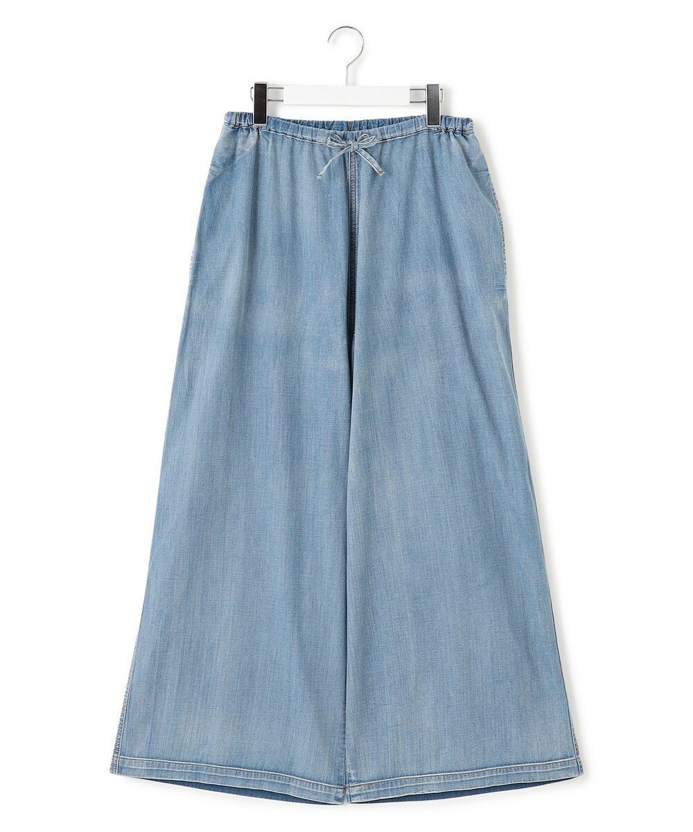 【ジェイプレスヨークストリート/J.PRESS YORK STREET】の【WOMEN】ダンガリーワイド デニムパンツ インテリア・キッズ・メンズ・レディースファッション・服の通販 founy(ファニー) 　ファッション　Fashion　レディースファッション　Fashion for Women　パンツ　Pants & Trousers　デニムパンツ・ジーンズ・美脚デニム　Denim Jeans & Pants　カラフル　Colorful Design　ギャザー　Gathered, Ruffled　サンダル　Sandals, Summer Shoes　シューズ　Shoes, Footwear　シンプル　Simple, Minimal　スニーカー　Sneakers, Trainers　ソックス　Socks, Hosiery　デニム　Denim, Jeans Material　ドローストリング　Drawstring, Pull Cord　バレエ　Ballet, Ballet Style　ポケット　Pocket, Pocket Detail　ワイド　Wide, Wide Fit　A/W・秋冬　Autumn/Winter　おすすめ　Recommended / Our Picks　エレガント 上品　Elegant　ダルブルー系|ID: prp329100004869853 ipo3291000000036294918