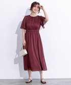 【エニィ スィス/any SiS】の【洗える】シアーパターン ワンピース 人気、トレンドファッション・服の通販 founy(ファニー) ファッション Fashion レディースファッション Fashion for Women ワンピース Dresses ウォッシャブル Machine Washable 春 Spring 洗える Machine Washable シアー Sheer, See-Through シフォン Chiffon, Lightweight Fabric シャーリング Shirring, Ruched ジャカード／ジャガード Jacquard, Woven Pattern ストライプ Stripe, Striped Pattern スリーブ Sleeve, Long Sleeve / Short Sleeve ドット Polka Dot, Dot Pattern フレア Flare, Flared 無地 Plain, Solid Color S/S・春夏 SS, Spring/Summer, Warm Season 夏 Summer 新作・新入荷 New Arrivals / New In thumbnail ダークピンク|ID: prp329100004869858 ipo3291000000036294950