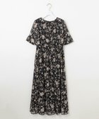 【エニィ スィス/any SiS】の【洗える】シアーパターン ワンピース 人気、トレンドファッション・服の通販 founy(ファニー) ファッション Fashion レディースファッション Fashion for Women ワンピース Dresses ウォッシャブル Machine Washable 春 Spring 洗える Machine Washable シアー Sheer, See-Through シフォン Chiffon, Lightweight Fabric シャーリング Shirring, Ruched ジャカード／ジャガード Jacquard, Woven Pattern ストライプ Stripe, Striped Pattern スリーブ Sleeve, Long Sleeve / Short Sleeve ドット Polka Dot, Dot Pattern フレア Flare, Flared 無地 Plain, Solid Color S/S・春夏 SS, Spring/Summer, Warm Season 夏 Summer 新作・新入荷 New Arrivals / New In thumbnail ブラック花柄|ID: prp329100004869858 ipo3291000000036294951