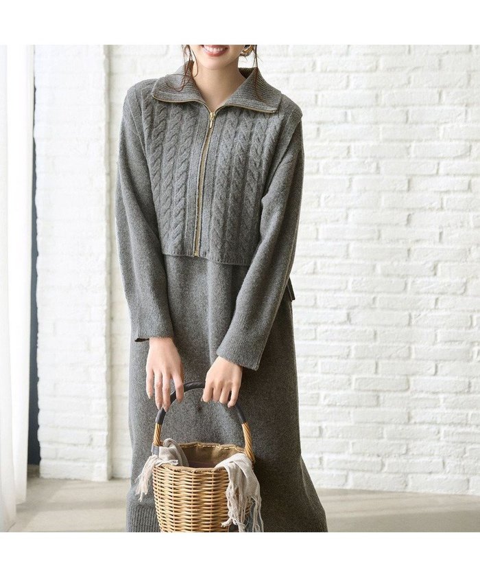 【エニィ スィス/any SiS】の【2WAY】ケーブルベストSETニット ワンピース インテリア・キッズ・メンズ・レディースファッション・服の通販 founy(ファニー) https://founy.com/ ファッション Fashion レディースファッション Fashion for Women アウター Coat / Outerwear Collection ワンピース Dresses ニットワンピース Knit Dresses アクリル Acrylic Material カットソー Cut and Sewn Top シンプル Simple, Minimal ストレッチ Stretch, Stretchy Fabric ベスト Vest, Waistcoat 新作・新入荷 New Arrivals / New In A/W・秋冬 Autumn/Winter |ID: prp329100004869860 ipo3291000000036294958